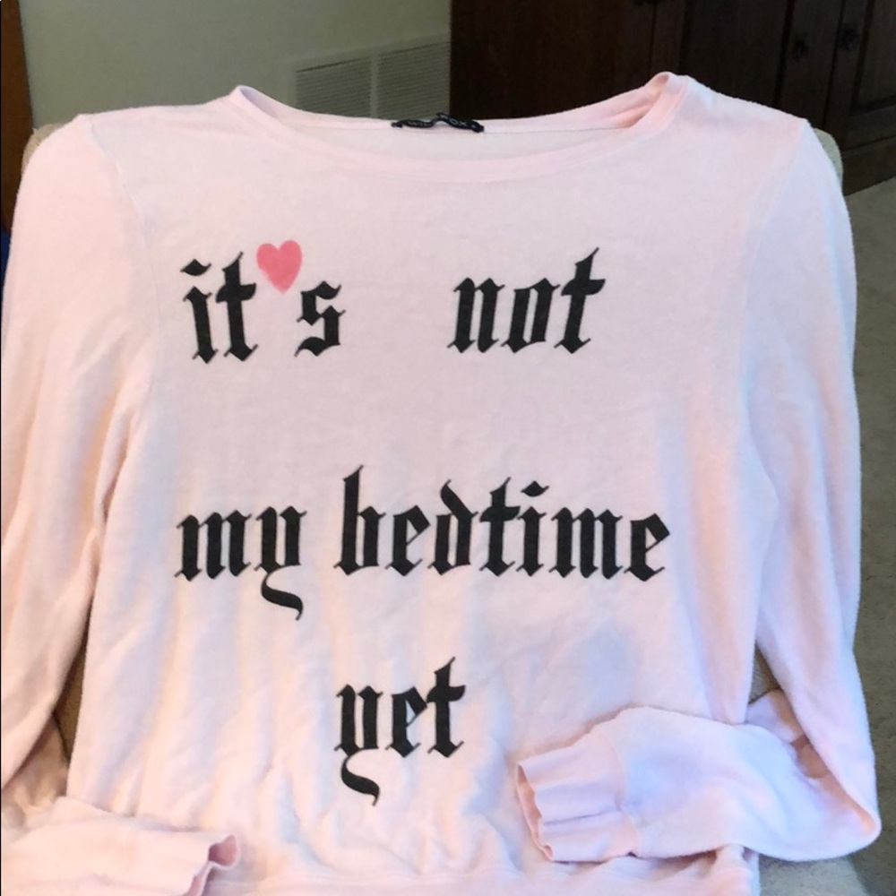 Pink Wildfox sweatshirt small